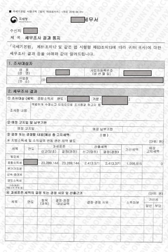 고지세액 0원